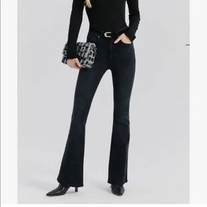 Something Navy Black Denim Flare Jeans *EXCELLENT condition*